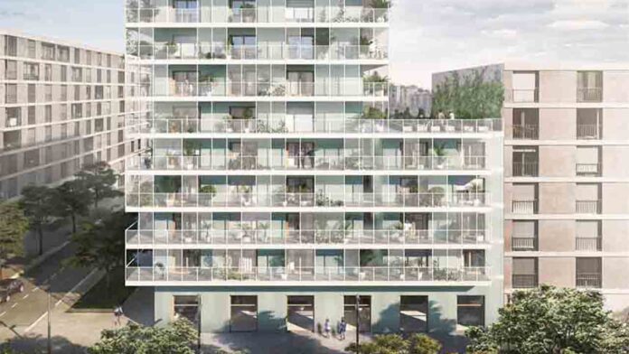 Edificio de 32 viviendas de cooperativa en el barrio de La Marina del Prat Vermell