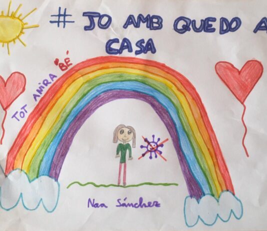 Los niños de Barcelona frente al coronavirus (En imágenes) Los niños de Barcelona frente al coronavirus