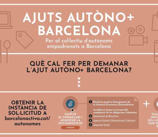Hoy comienzan las ayudas económicas para los autónomos en Barcelona Hoy comienzan las ayudas económicas para los autónomos en Barcelona