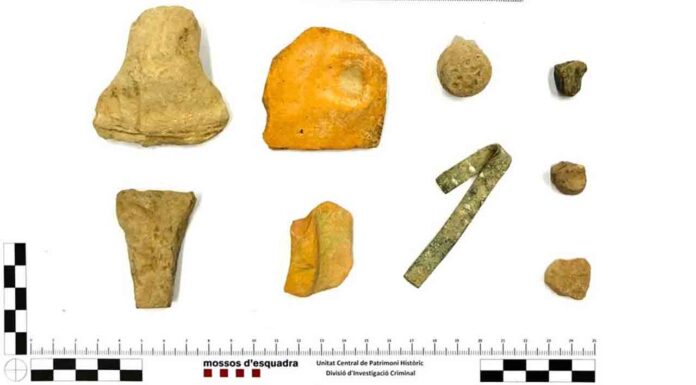 Un hombre realizaba excavaciones arqueológicas ilegales en Banyeres del Penedès Un hombre realizaba excavaciones arqueológicas ilegales en Banyeres del Penedès
