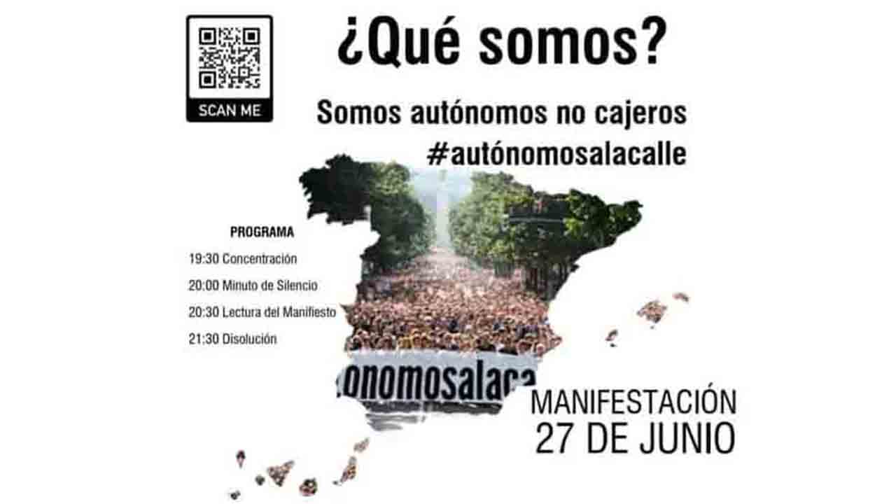 SOS autónomos Manifestación hoy en Barcelona a las 1930