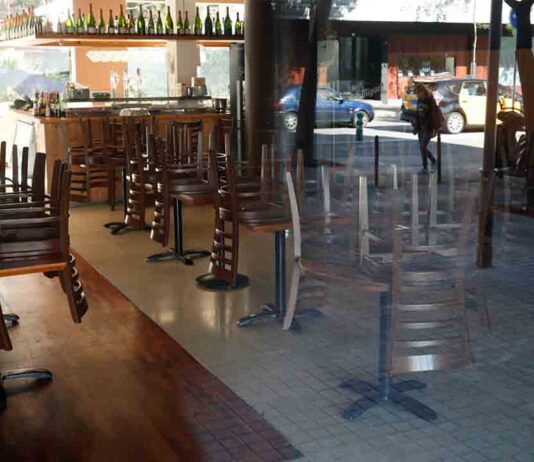 Bares y restaurantes cerrados y aforo limitado en el comercio Bares y restaurantes cerrados y aforo limitado en el comercio