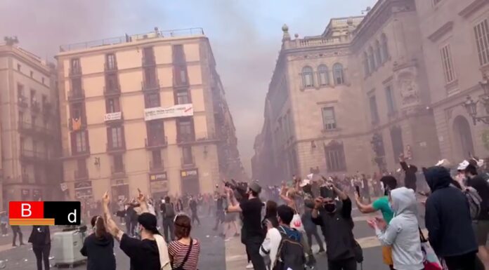 La protesta de los restauradores termina con lanzamiento de huevos a la Generalitat La protesta de los restauradores termina con lanzamiento de huevos a la Generalitat