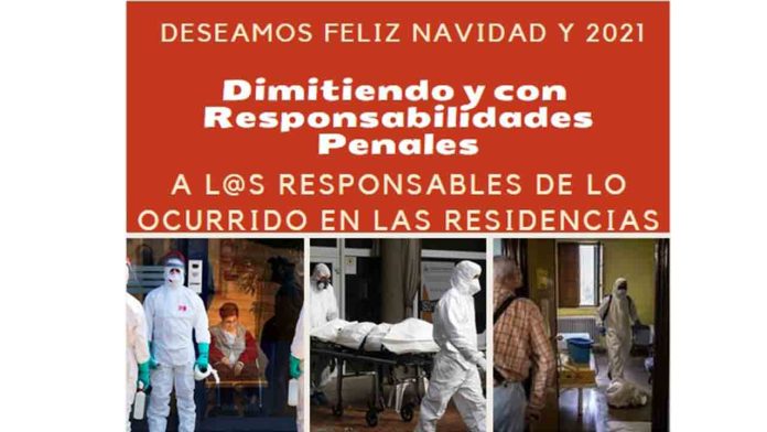 Familiares junto con colectivos sociales piden dimisiones a los responsables de la gestión