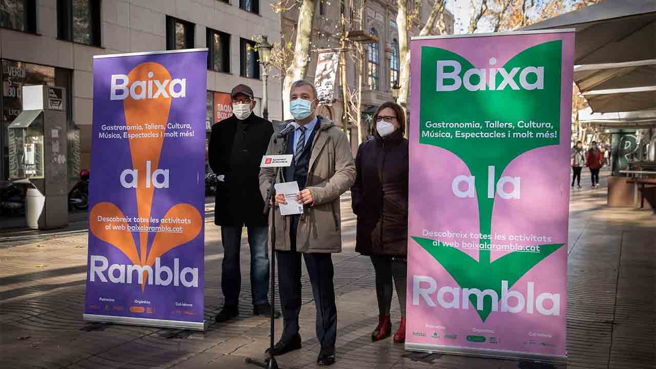 Ayuntamiento y Amigos de La Rambla presentan la campaña 'Baixa a La Rambla'