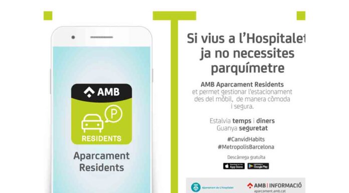 Nueva app metropolitana para residentes en las áreas verdes de aparcamiento