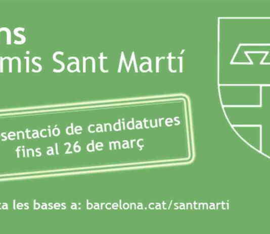 Convocatoria de los Premios Sant Martí 2020 Convocatoria de los Premios Sant Martí 2020