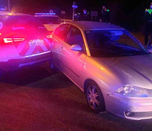 Detenido por conducir drogado y chocar contra un vehículo policial Detenido por conducir drogado y chocar contra un vehículo policial