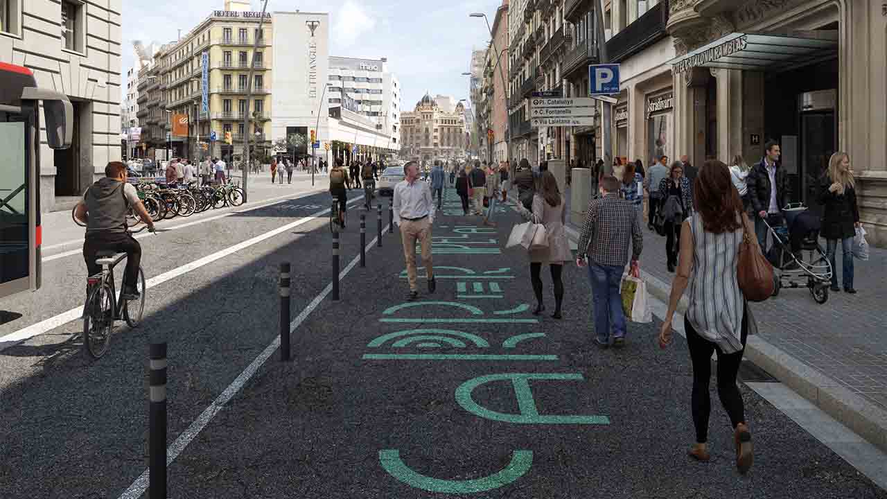 El Ayuntamiento de Barcelona inicia los trabajos de mejora de la calle Pelai