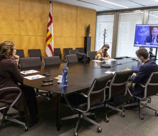 Ada Colau se reúne con el secretario general de la ONU, António Guterres Ada Colau se reúne con el secretario general de la ONU, António Guterres