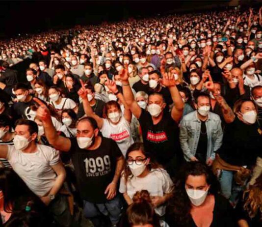 El estudio del concierto de Love of Lesbian descarta la transmisión de Covid El estudio del concierto de Love of Lesbian descarta la transmisión de Covid