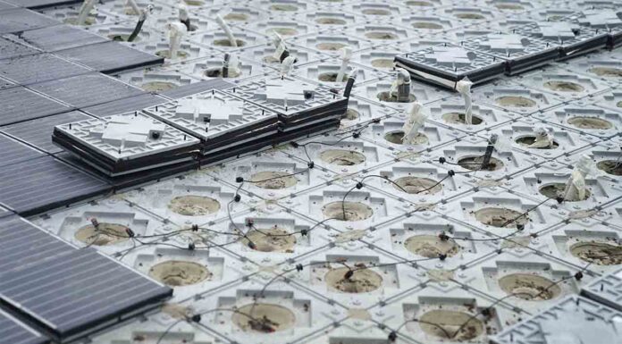 Prueban un pavimento solar en la plaza de las Glòries que genera energía eléctrica Prueban un pavimento solar en la plaza de las Glòries genera energía eléctrica