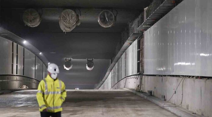 Recta final de las obras del Túnel de Glòries Recta final de las obras del Túnel de Glòries