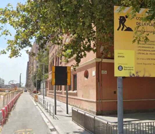 Pacificación de la Escuela Casas una vez terminado el túnel de Glòries Pacificación de la Escuela Casas una vez terminado el túnel de Glòries