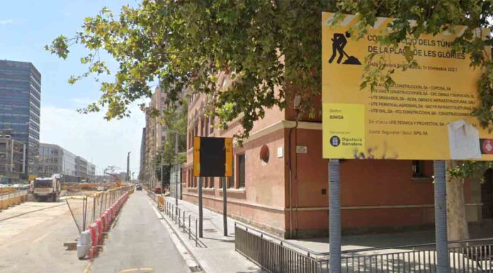 Pacificación de la Escuela Casas una vez terminado el túnel de Glòries Pacificación de la Escuela Casas una vez terminado el túnel de Glòries