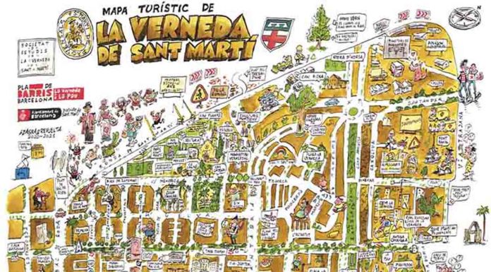 El mapa turístico de la Verneda de Sant Martí El mapa turístico de la Verneda de Sant Martí
