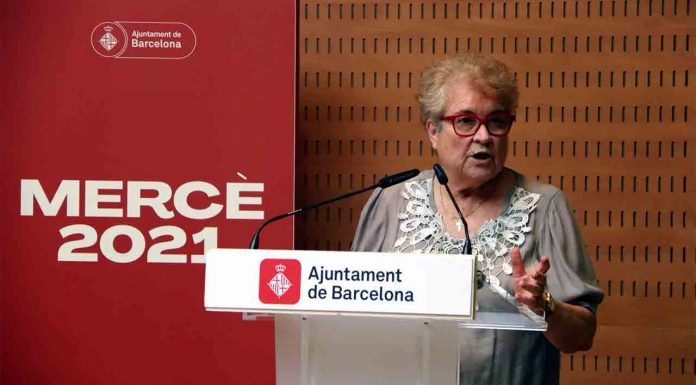 Ada Colau preside la lectura del pregón de la Mercè 2021, a cargo de Custodia Moreno Ada Colau preside la lectura del pregón de la Mercè 2021, a cargo de Custodia Moreno