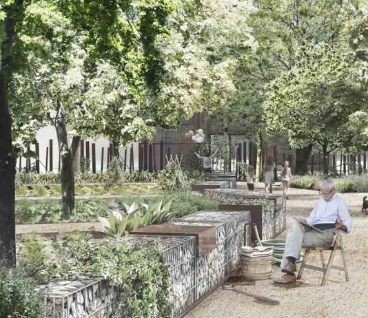 En marcha las obras del parque del antiguo recinto industrial de Can Batlló En marcha las obras del parque del antiguo recinto industrial de Can Batlló