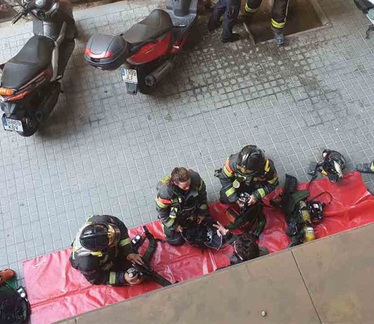 Muere una mujer en un incendio en Sarrià Muere una mujer en un incendio en Sarrià