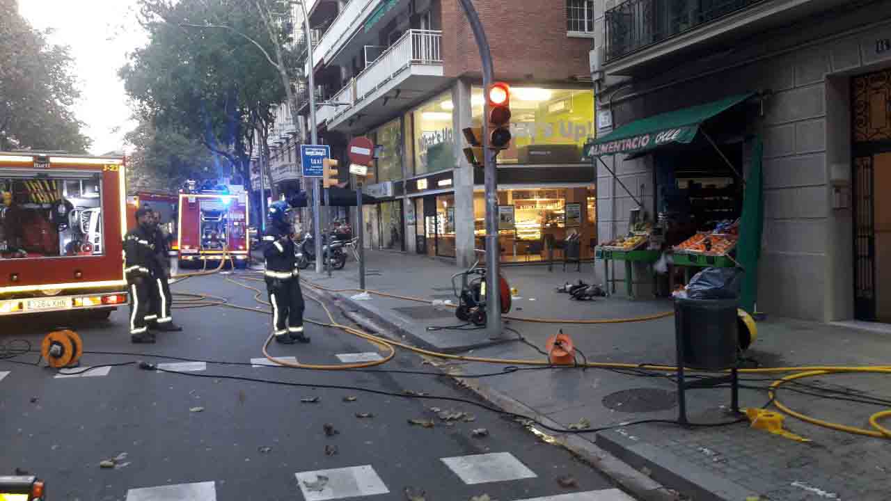 Incendio en una tienda de la calle de Berlín