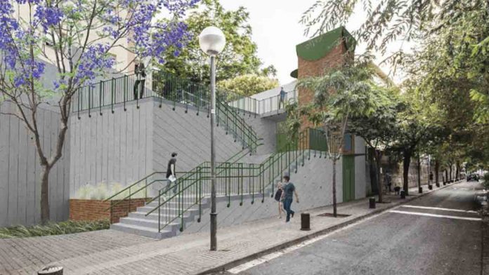 Se inician las obras del Balcón de Can Peguera para mejorar la accesibilidad en el barrio