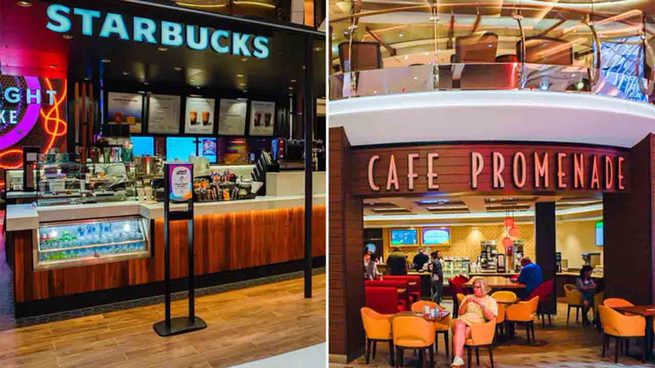Starbucks y Cafe Promenade