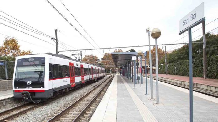 Se restablece el servicio de Ferrocarriles entre Sant Boi y Molí Nou