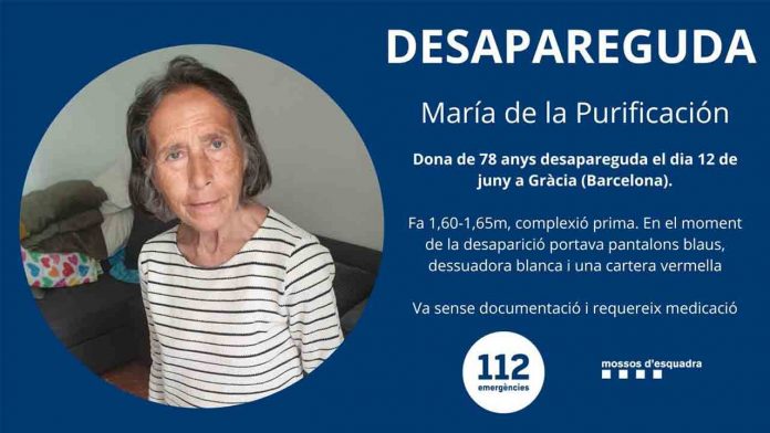 Se busca a una mujer desaparecida el domingo en Barcelona