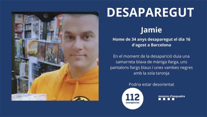 Buscan a un hombre de 34 años desaparecido en Barcelona
