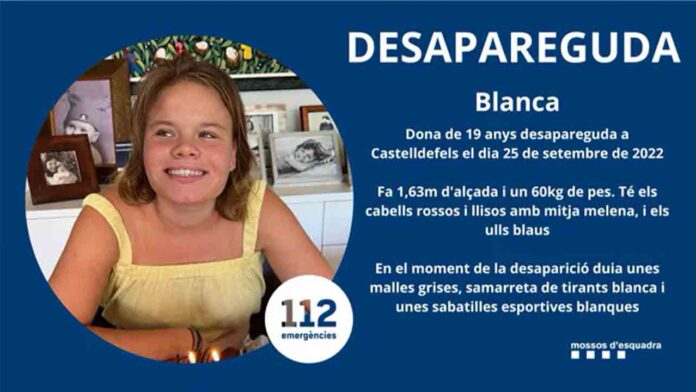 Buscan a una joven de 19 años desaparecida en Castelldefels