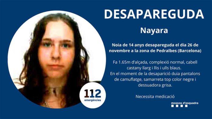 Buscan una chica de 14 años desaparecida en Pedralbes la pasada semana