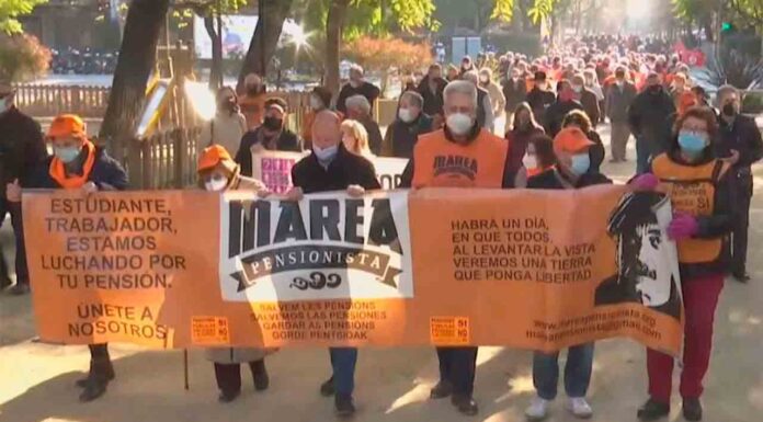 Marea Pensionista rechaza el nuevo cálculo de las pensiones de Escrivá Marea Pensionista rechaza el nuevo cálculo de las pensiones de Escrivá
