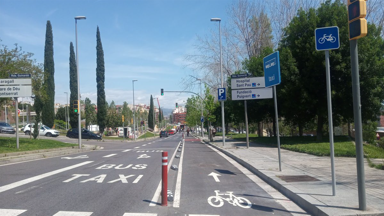 Más de 24.000 usos al día en los nuevos carriles bici de Barcelona