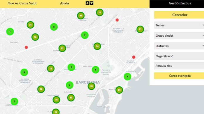 Cerca Salut Barcelona, el mapa que te ayuda a encontrar los recursos de salud