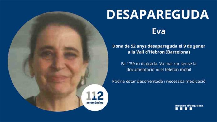 Desaparecida una mujer de 52 años que necesita medicación