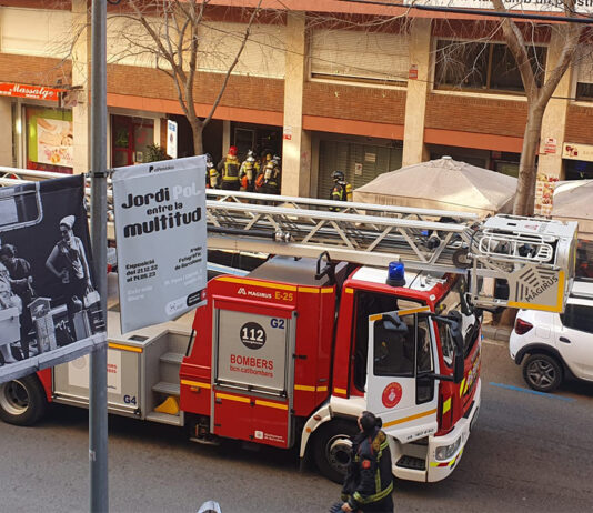 Incendio sin heridos en un edificio del Eixample Incendio sin heridos en un edificio del Eixample