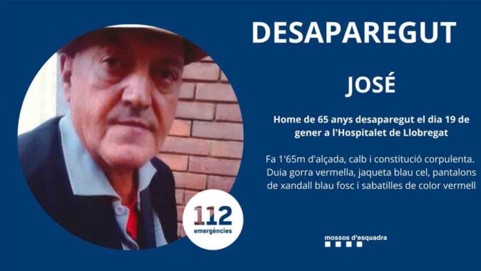Buscan a un hombre de 65 años desaparecido en Hospitalet