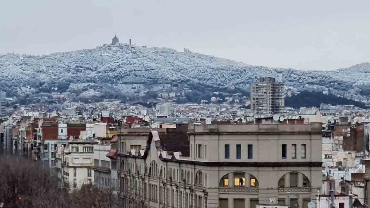 Llega la nieve a Barcelona