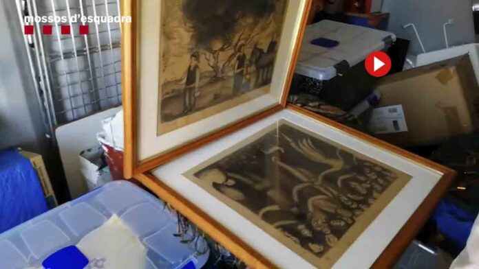 Recuperan dos cuadros de Dalí robados en Barcelona