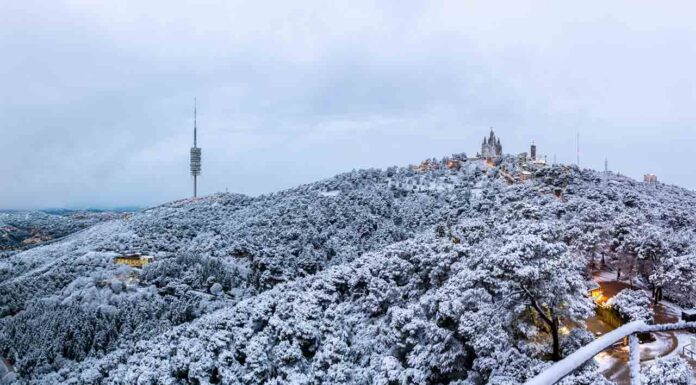 Llega la nieve a Barcelona Llega la nieve a Barcelona