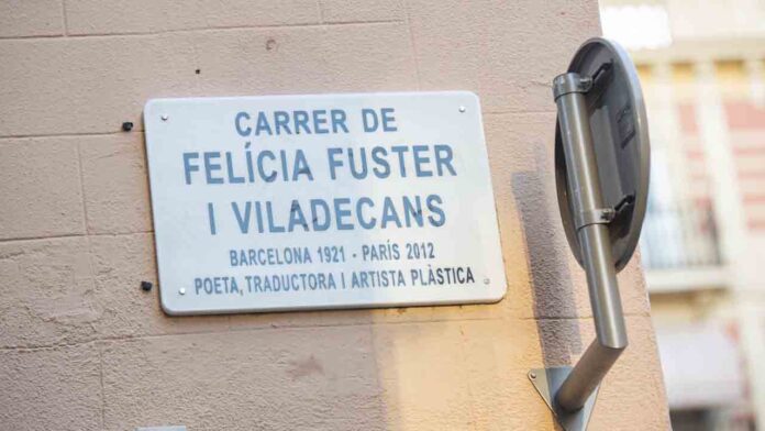 Barcelona incorpora el nombre de Felícia Fuster al nomenclátor