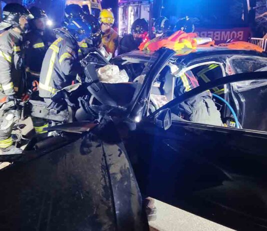 Dos heridos críticos y uno grave en un accidente en la Carretera Alta de Roquetes Dos heridos críticos y uno grave en un accidente en la Carretera Alta de Roquetes