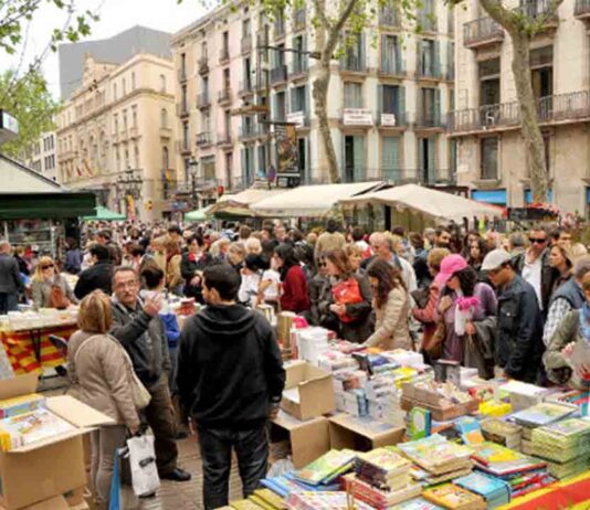 Barcelona recupera la Superilla literaria en la Rambla este Sant Jordi 2023 Barcelona recupera la Superilla literaria en la Rambla este Sant Jordi