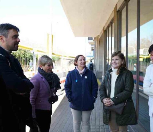 Se inician las obras de ampliación de la acera del CAP de Sant Andreu Se inician las obras de ampliación de la acera del CAP de Sant Andreu