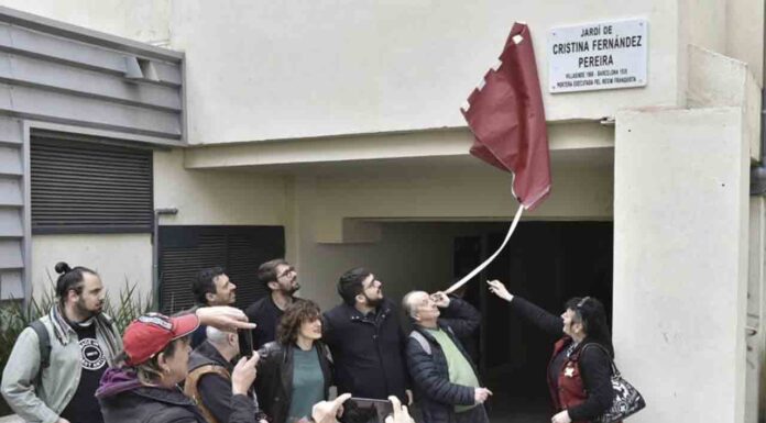 Cristina Fernández da nombre al interior de manzana del antiguo cine Urgell Cristina Fernández da nombre al interior de manzana del antiguo cine Urgell