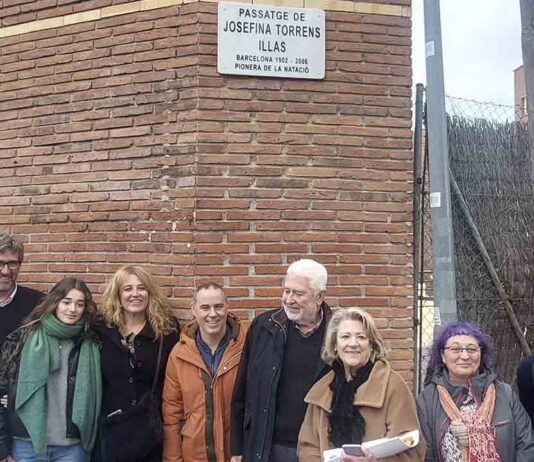 La nadadora Josefina Torrens Illas da nombre a un pasaje en el barrio de la Salut La nadadora Josefina Torrens Illas da nombre a un pasaje en el barrio de la Salut