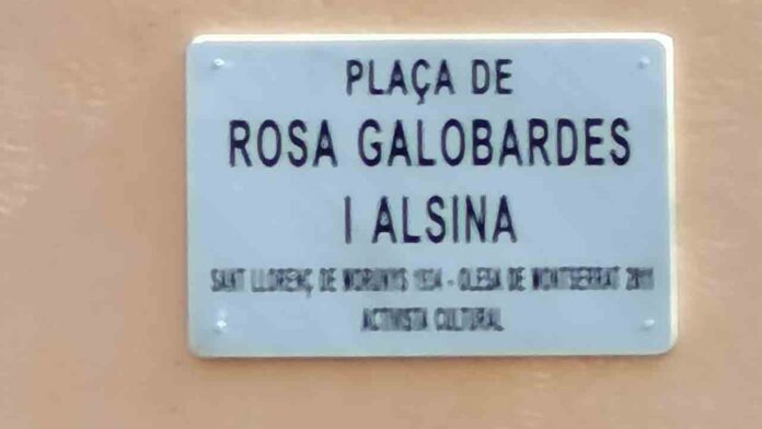 El Guinardó pone el nombre de Rosa Galobardes i Alsina a una plaza