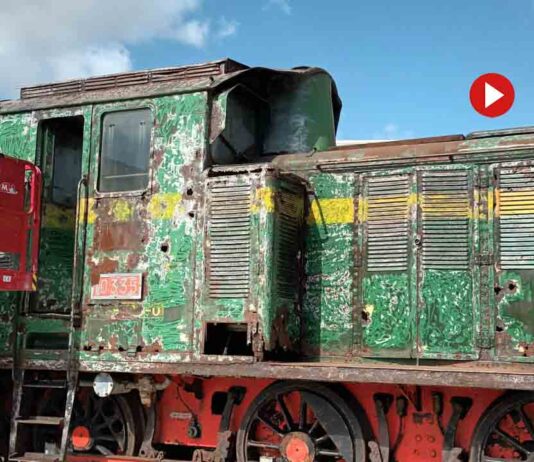 Restauración de la antigua locomotora que presidirá La Maquinista Restauración de la antigua locomotora que presidirá La Maquinista