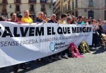 Concentración del sector agroalimentario en la Plaza de Sant Jaume Concentración del sector agroalimentario en la Plaza de Sant Jaume