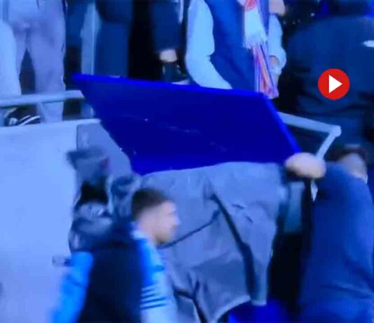 Seis detenidos por la invasión del campo del Espanyol en mayo El ultra del Espanyol, Yago Darnell, que tiró una cámara al suelo es candidato del PP